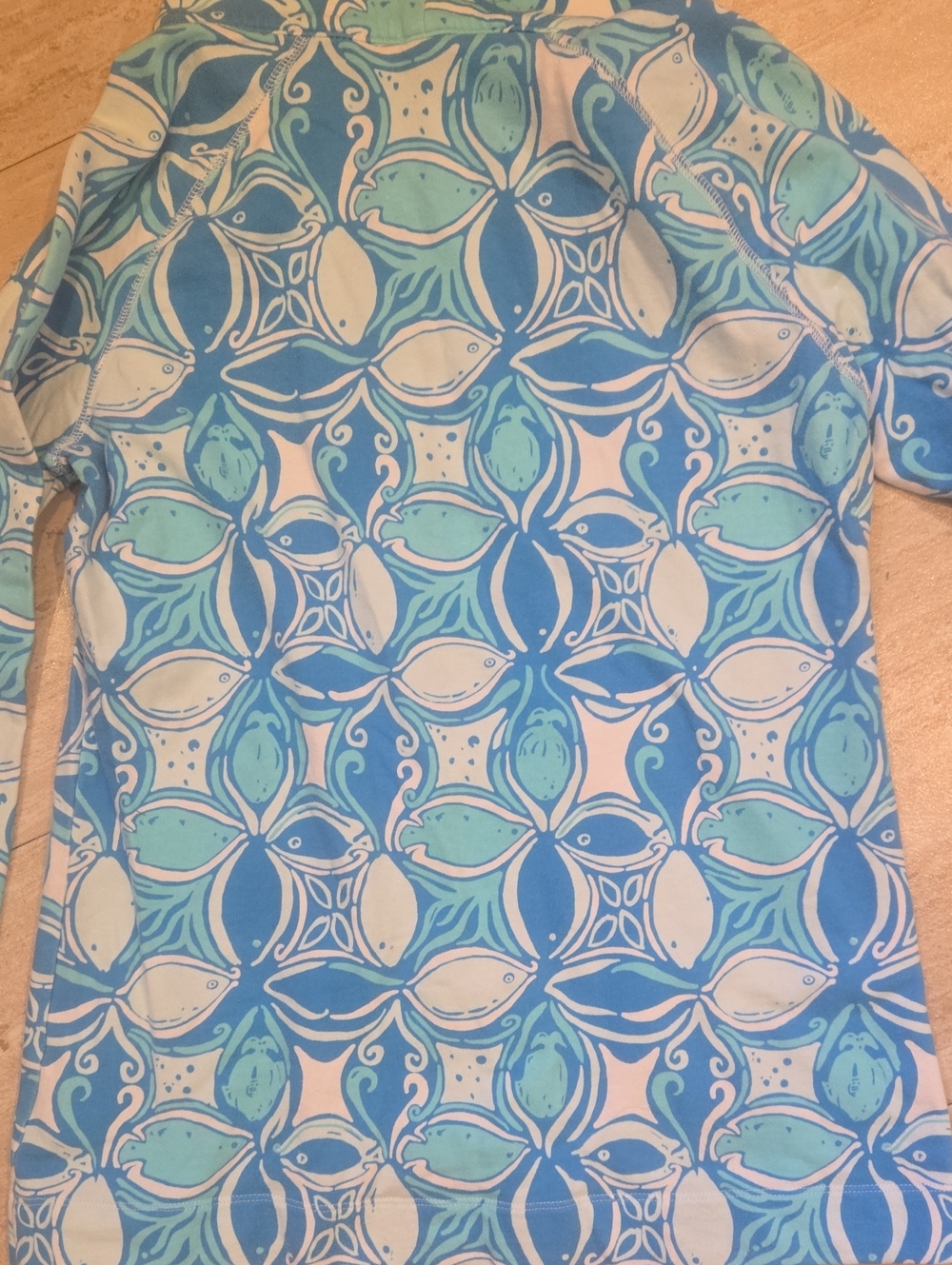 Lilly Pulitzer Skipper Popover Coastal Print 1/2 Zip Jacket - Picture 9 of 9